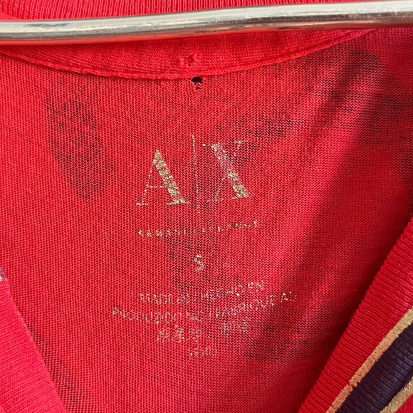 Armani Exchange AX v-neck t-shirt soft Small - Picture 3 of 4